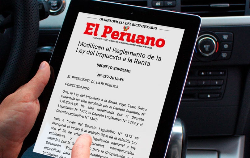 DECRETO SUPREMO Nº 337-2018-EF - Modifica el Reglamento de la Ley del ...