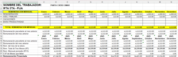 Cálculo de renta de 5ta Categoría SUNAT 2025 - El Blog del Contador Peruano